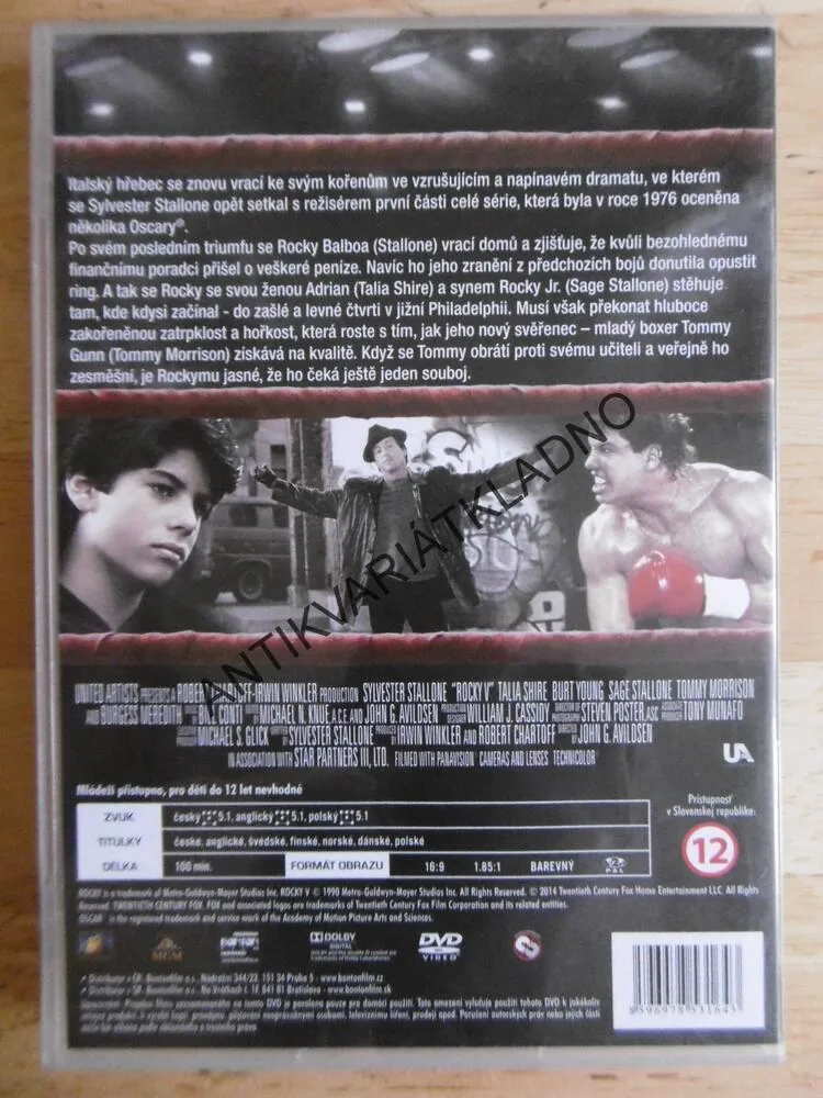 ROCKY 5., STALLONE, DVD FILM