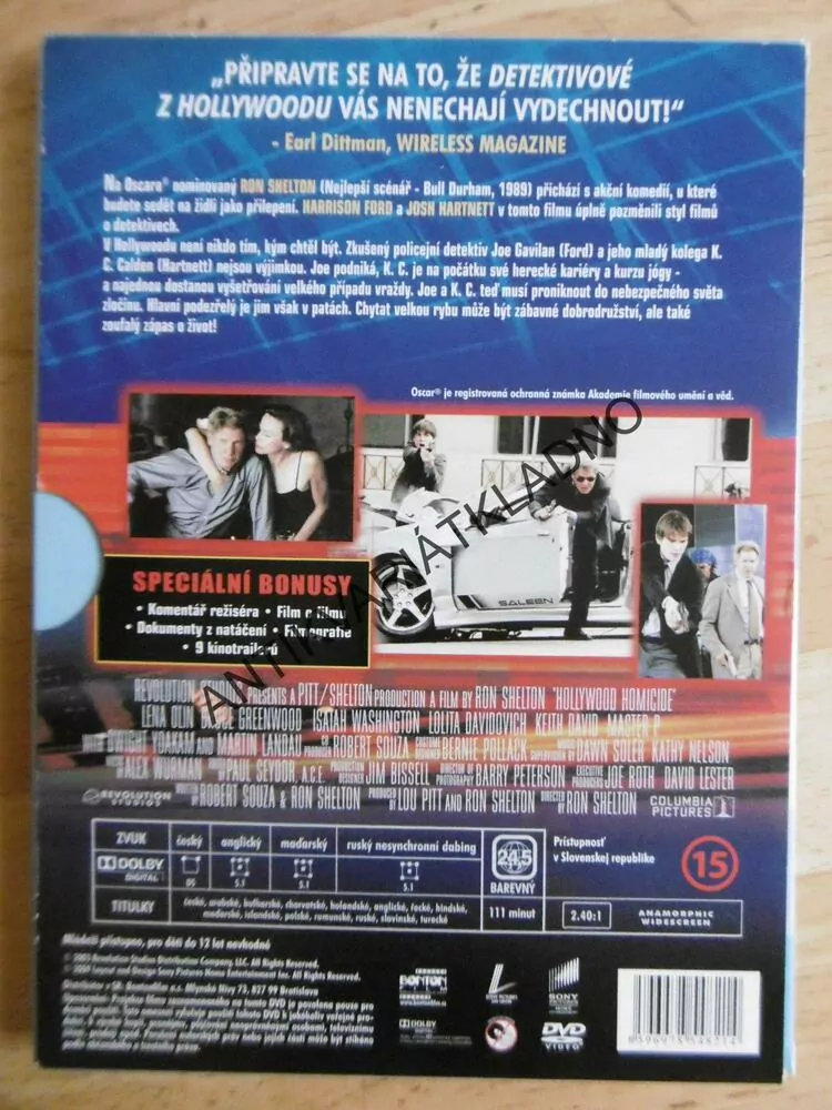 DETEKTIVOVÉ Z HOLLYWOODU, DVD FILM