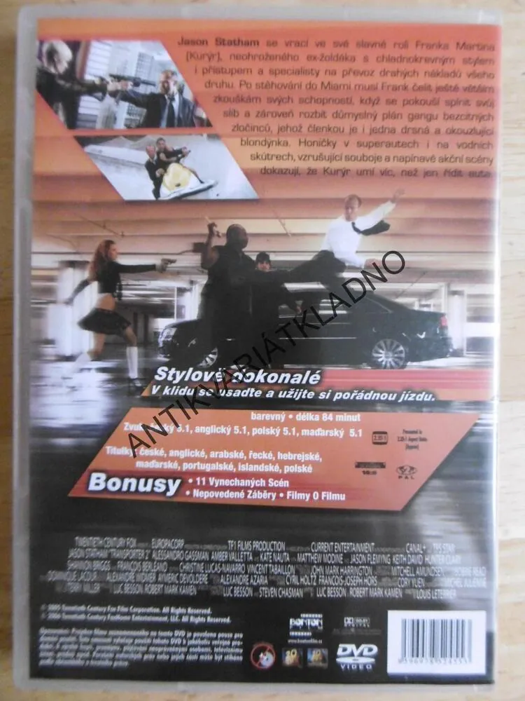 KURÝR 2, DVD FILM 
