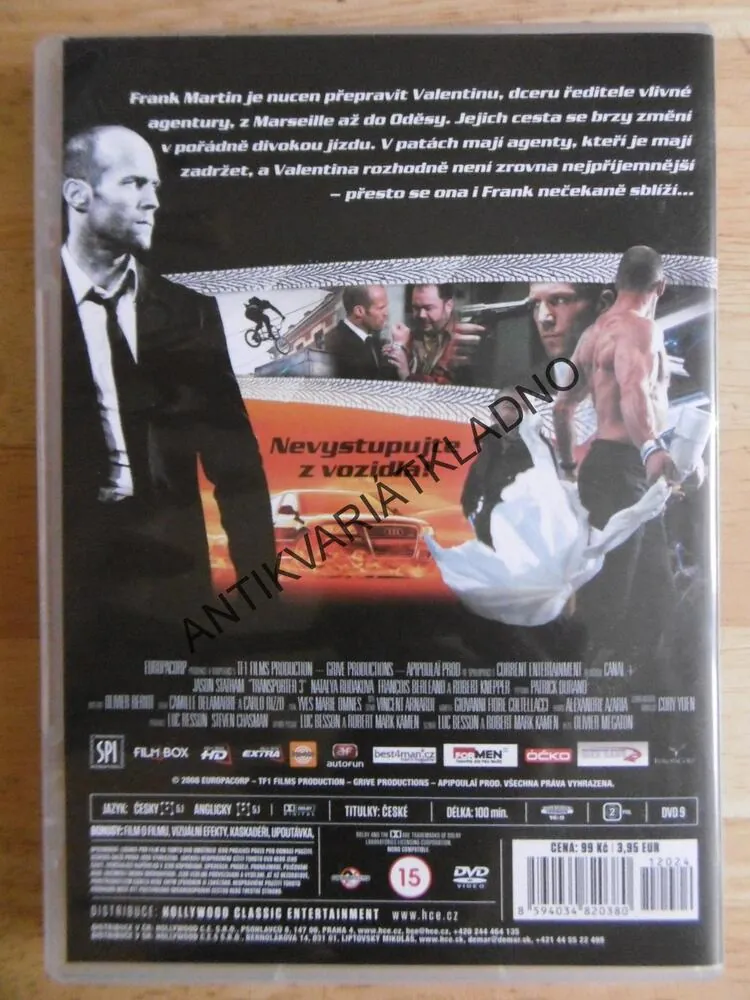 KURÝR 3, DVD FILM 