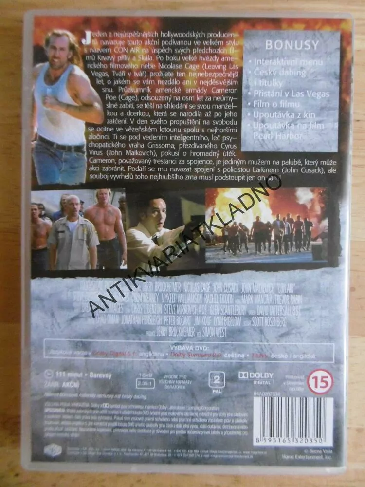 CON AIR, DVD FILM