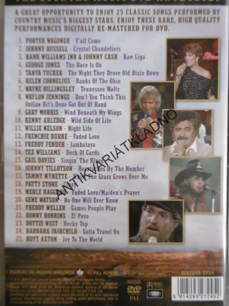 4 X 25 COUNTRY CLASSICS, NUMBER 1., DVD HUDBA