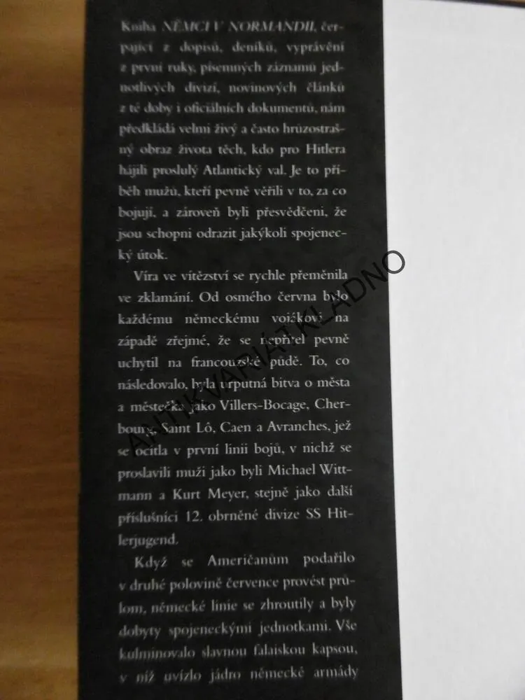 NĚMCI V NORMANDII, RICHARD HARGREAVES, **an