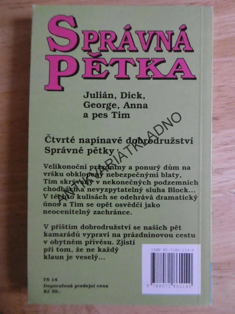 SPRÁVNÁ PĚTKA, ENID BLYTONOVÁ,