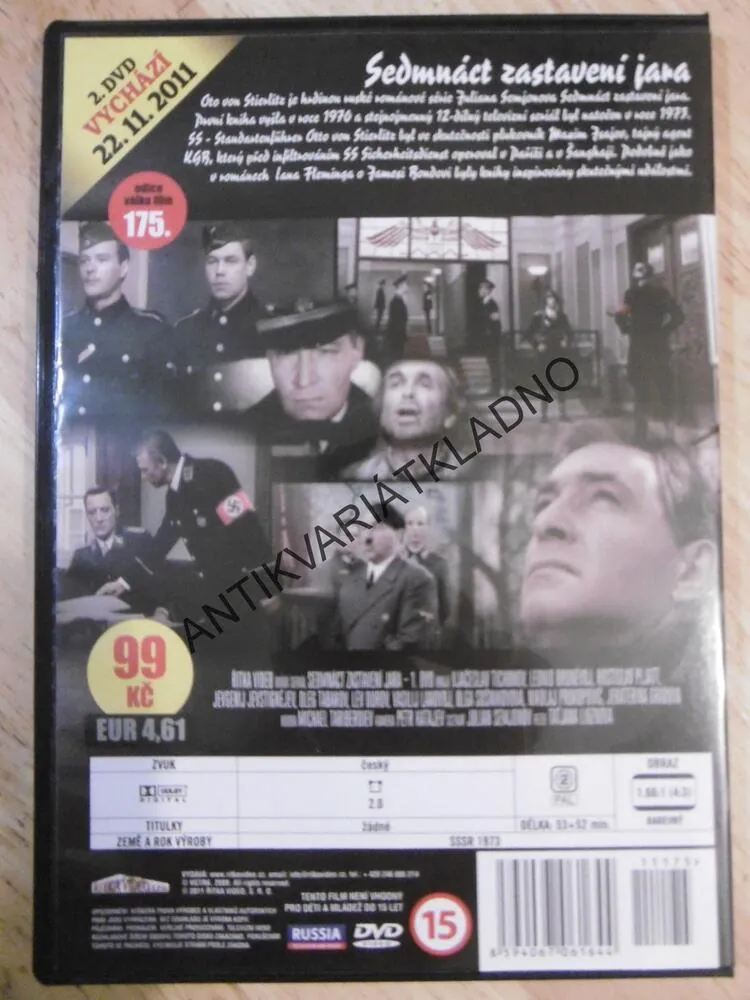 SEDMNÁCT ZASTAVENÍ JARA, DVD FILM VÁLKA
