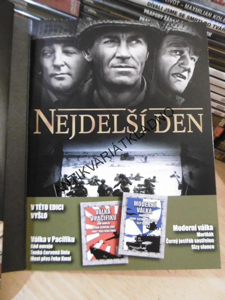 ZÁPADNÍ FRONTA- NEJDELŠÍ DEN, MOST U REMAGENU, HARTOVA VÁLKA, 3 X DVD FILM