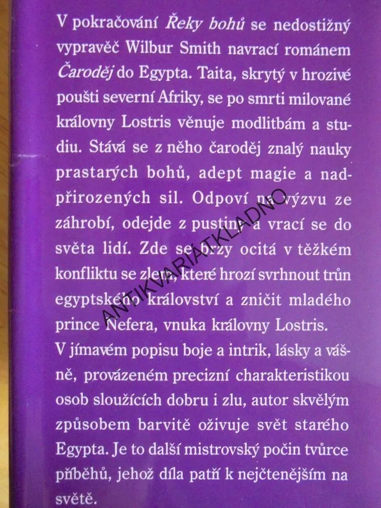 ŘEKA BOHŮ 3., ČARODĚJ, WILBUR SMITH, **an