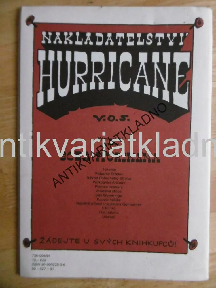 DĚS WYOMINGU, BOB HURIKÁN, KÁJA SAUDEK, 1991