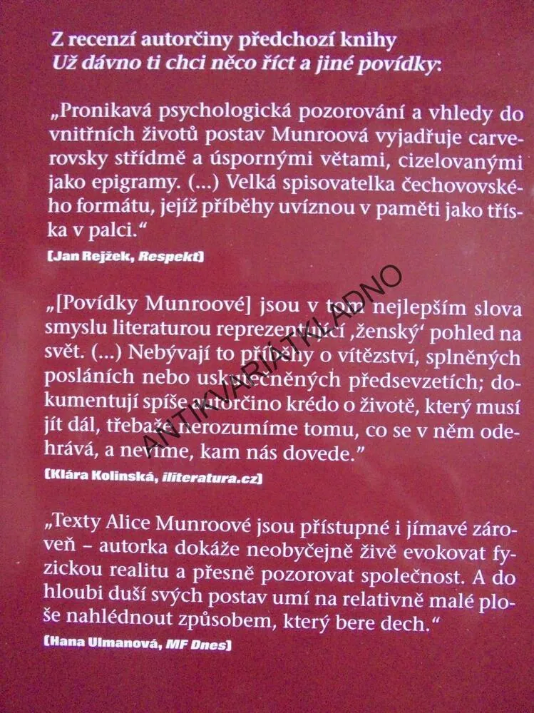 NEPŘÍTEL,PŘÍTEL,CTITEL,MILENEC,MANŽEL,MUNROOVÁ, **an