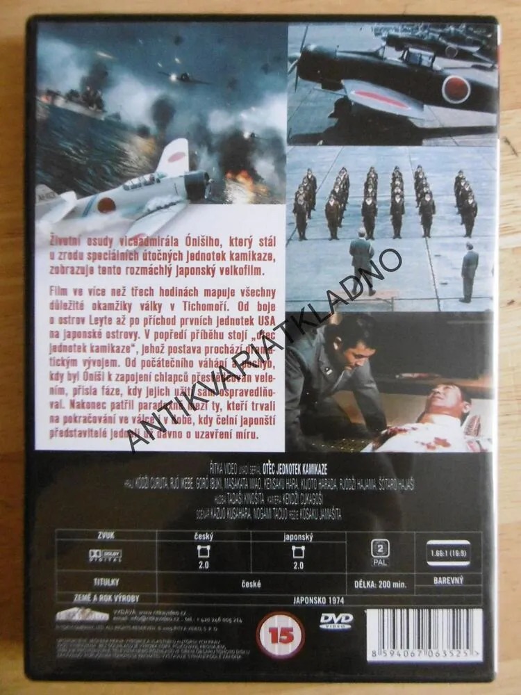 OTEC JEDNOTEK KAMIKAZE, DVD FILM