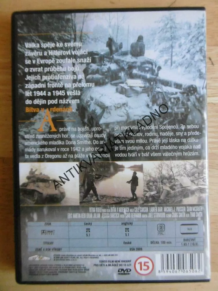 BITVA V ARDENÁCH, DVD FILM