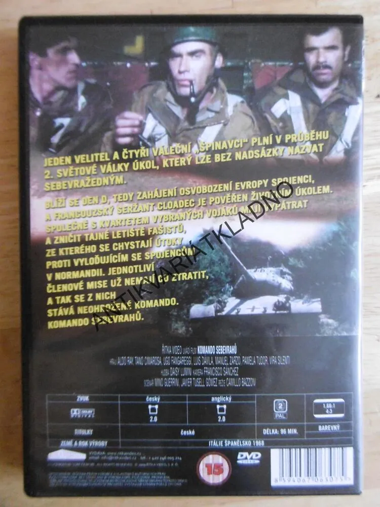 KOMANDO SEBEVRAHŮ, DVD FILM