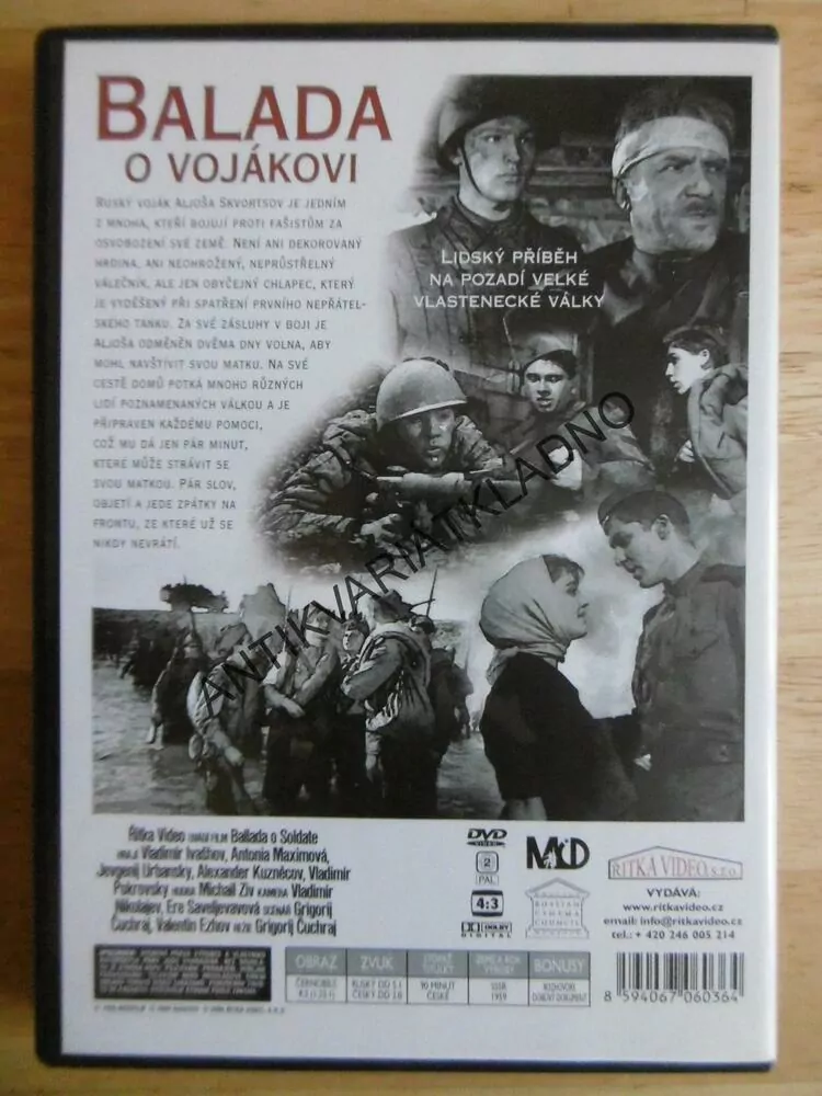 BALADA O VOJÁKOVI, DVD FILM