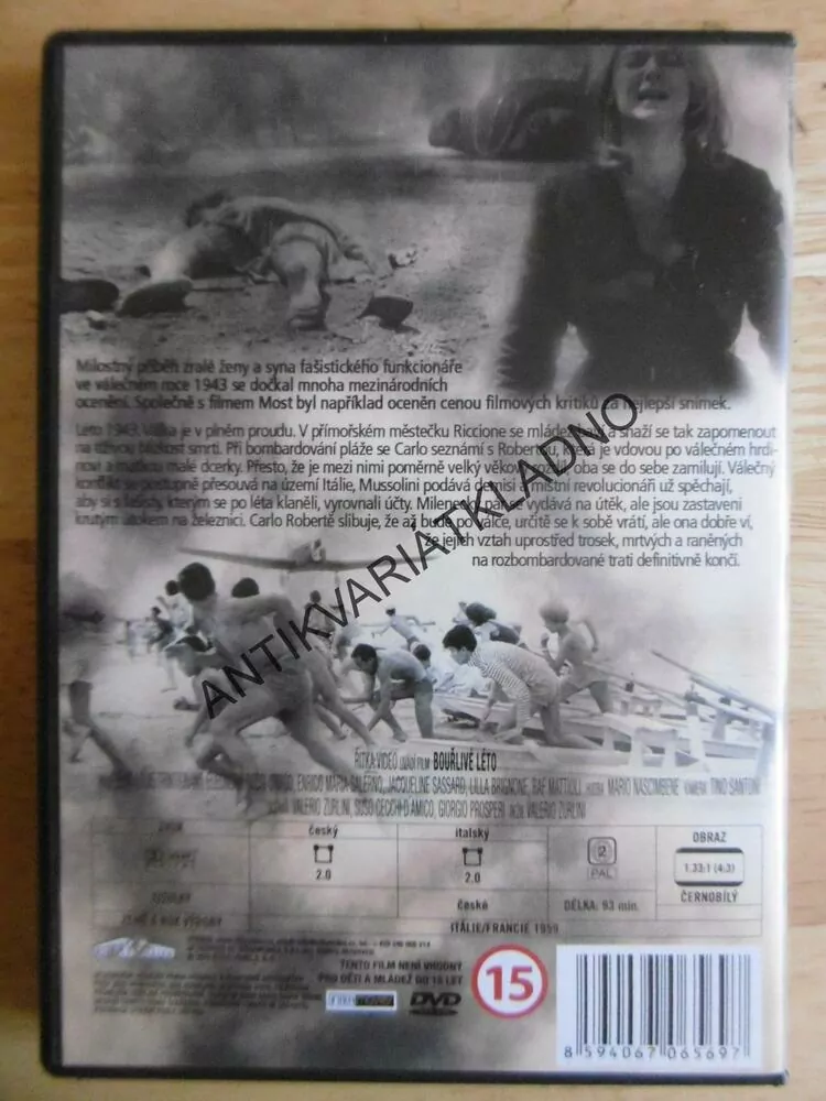BOUŘLIVÉ LÉTO, DVD FILM