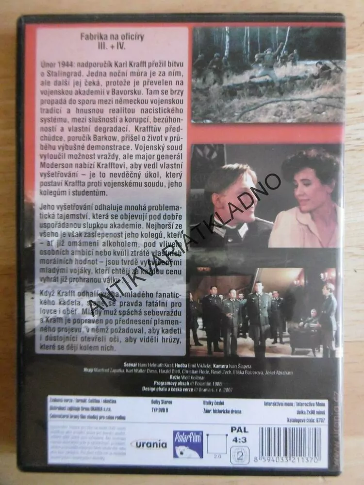 FABRIKA NA OFICÍRY II., DVD FILM 