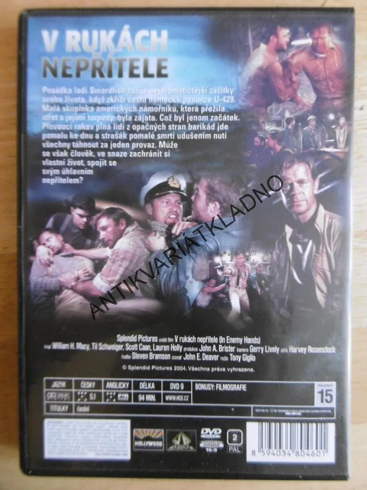 V RUKÁCH NEPŘÍTELE, DVD FILM 