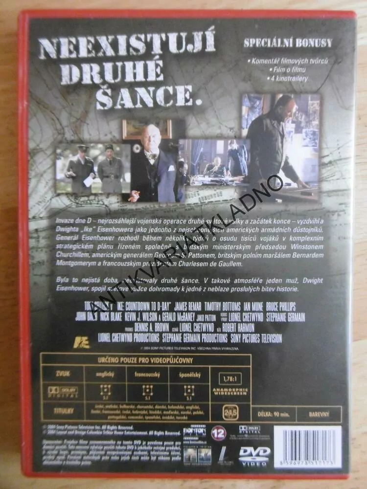 GENERÁL EISENHOWER, VELITEL INVAZE, DVD FILM