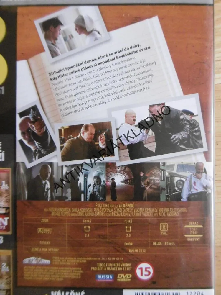 VÁLKA ŠPIONŮ,  DVD FILM
