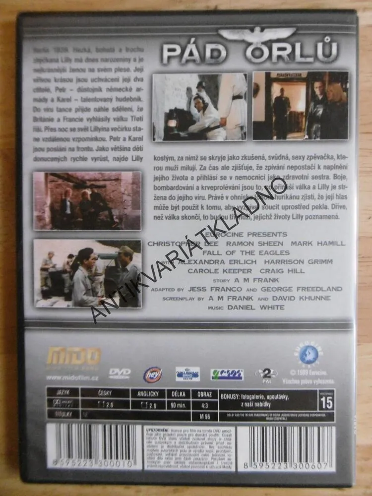 PÁD ORLŮ, DVD FILM