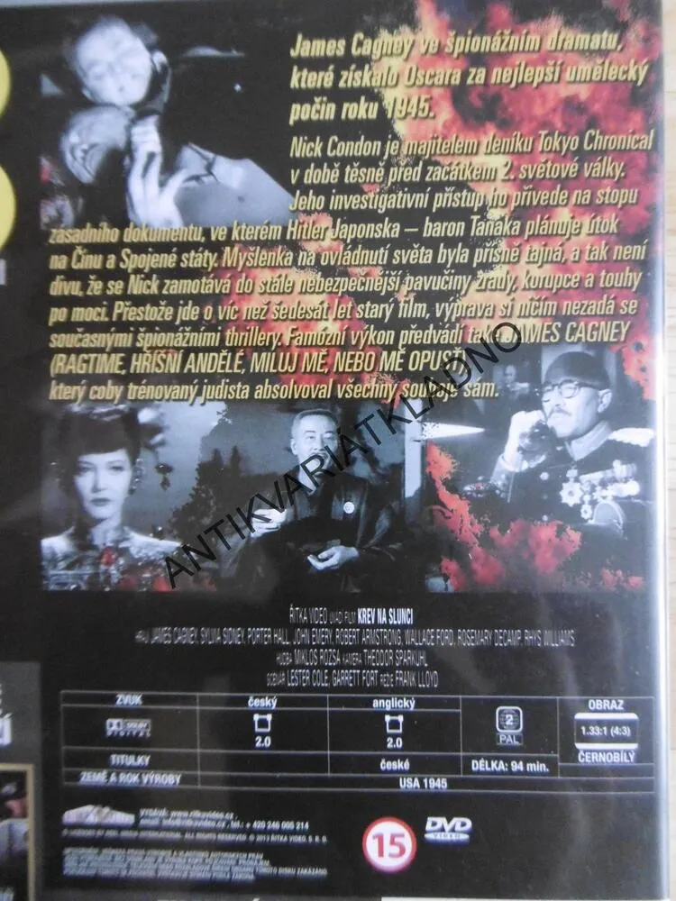 KREV NA SLUNCI, DVD FILM