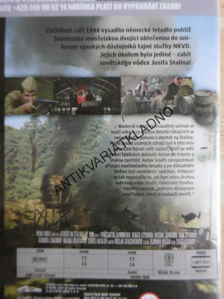 ATENTÁT NA STALINA, 1-2, DVD FILM