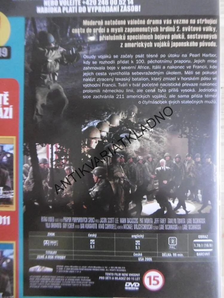 PRAPOR PURPUROVÝCH SRDCÍ, DVD FILM