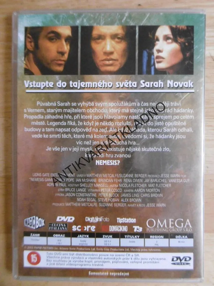 NEMESIS, DVD FILM