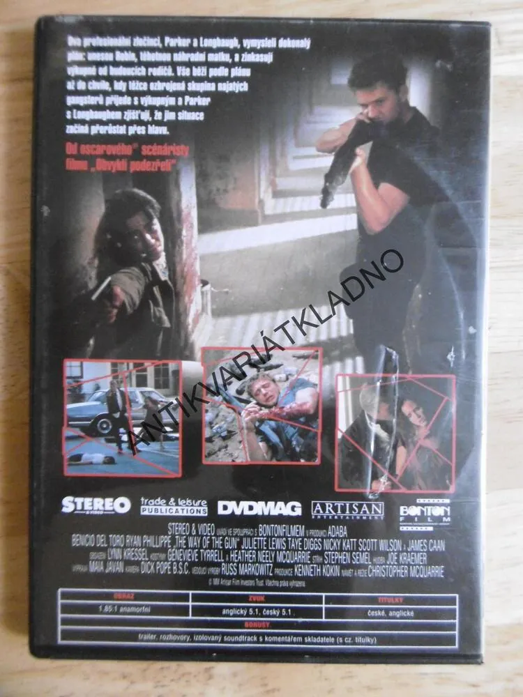 ÚNOSCI, DEL TORO, J.LEWIS, DVD FILM