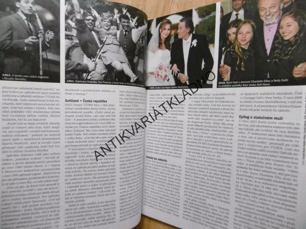 KAREL GOTT, GOTTLAND BEZ BOHA , MAGAZÍN TÝDEN 42/2019