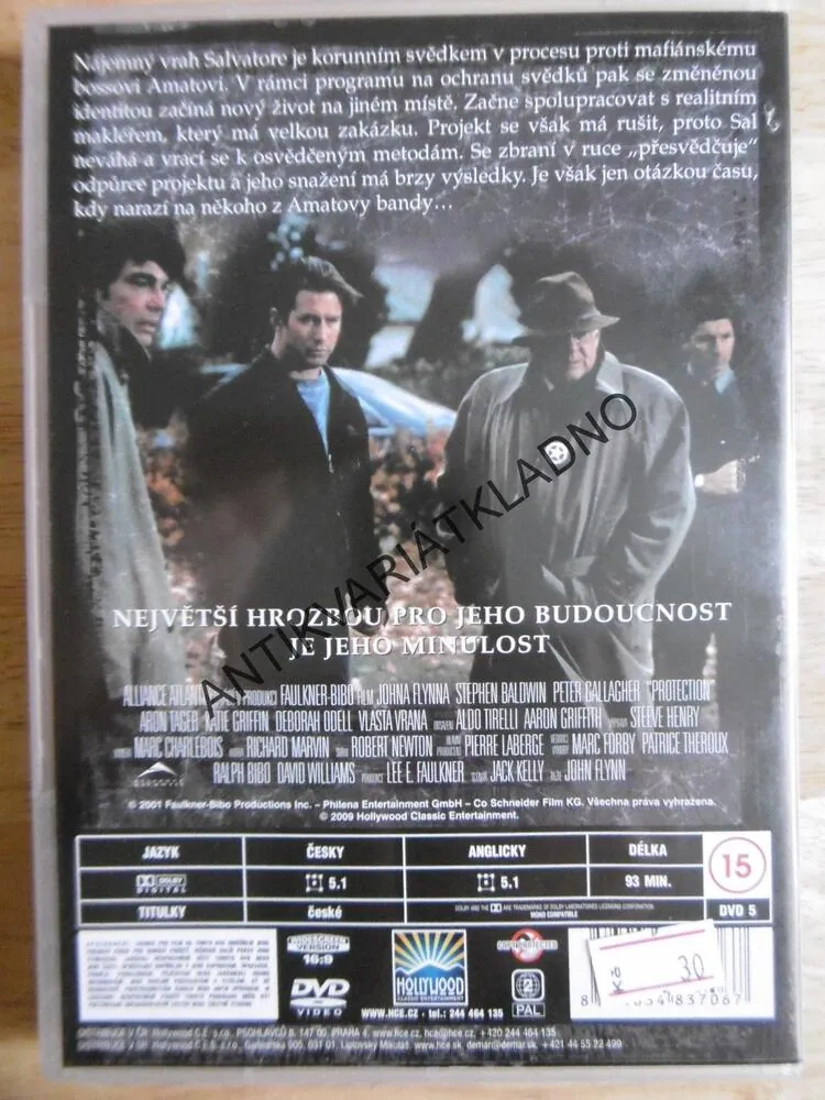 NEBEZPEČNÝ SVĚDEK, STEPHEN BALDWIN, DVD FILM