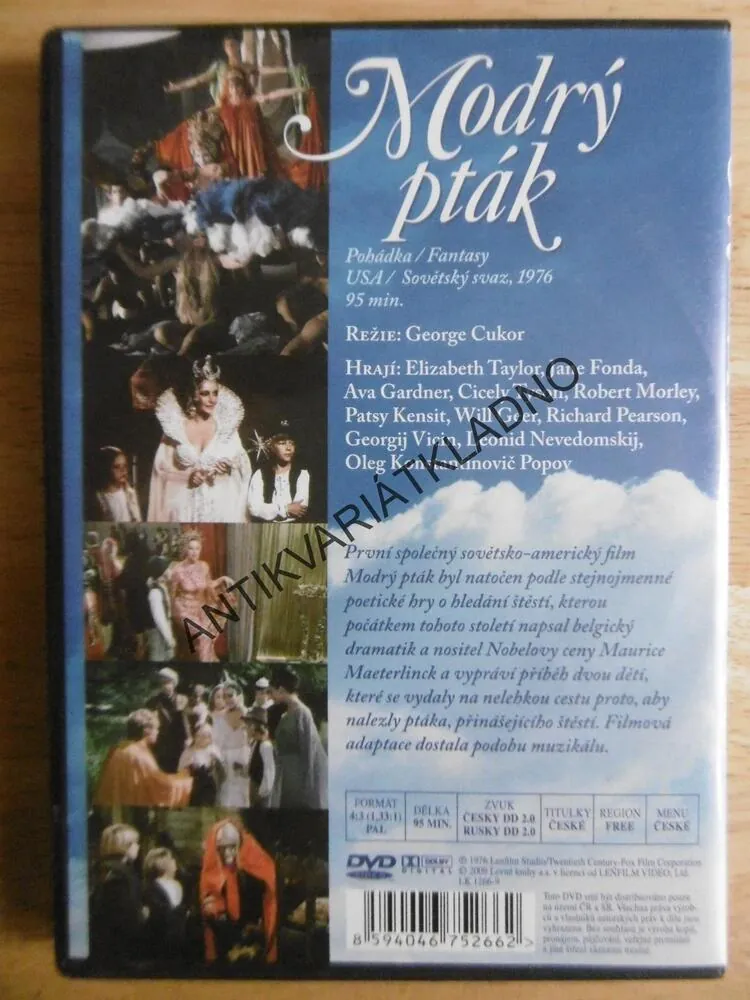 MODRÝ PTÁK,  DVD FILM