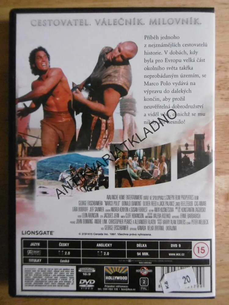 MARCO POLO, DVD FILM