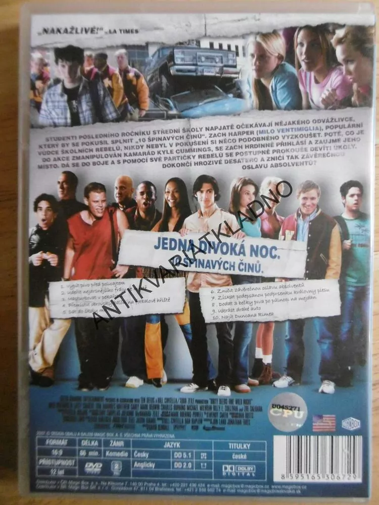 DIVOKÁ NOC, DVD FILM 