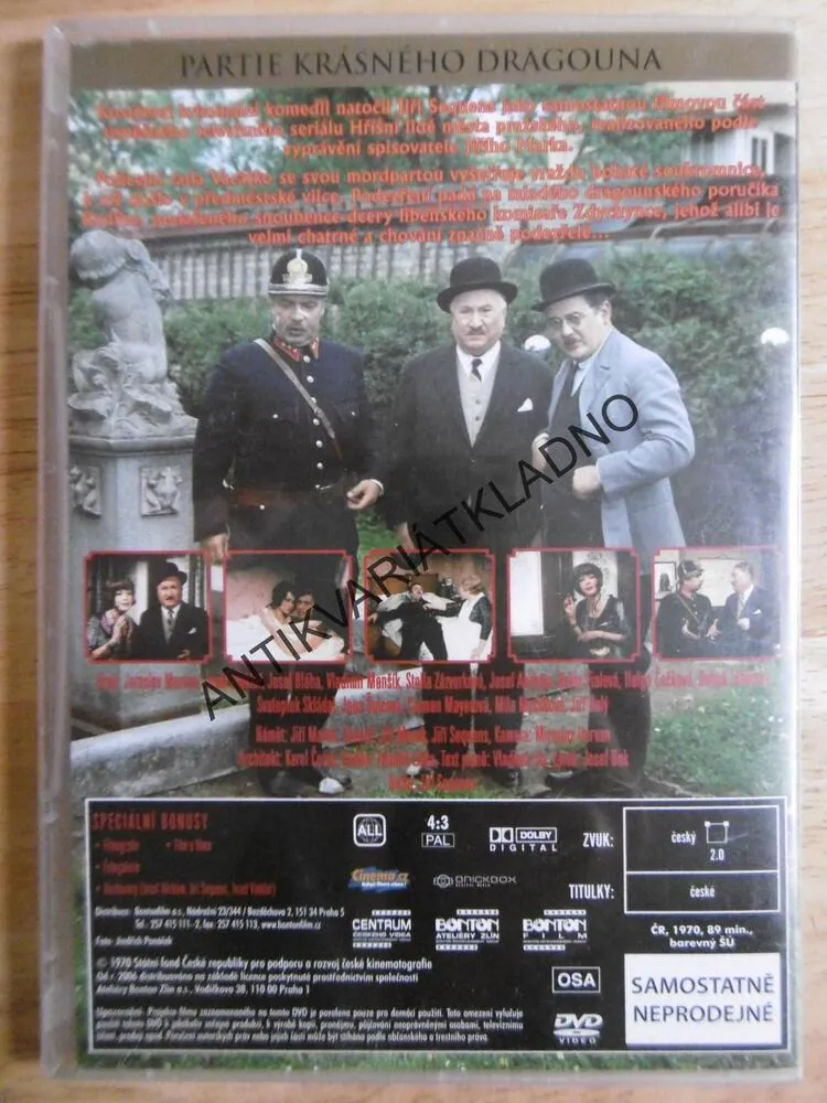 PARTIE KRÁSNÉHO DRAGOUNA, DVD FILM ČR