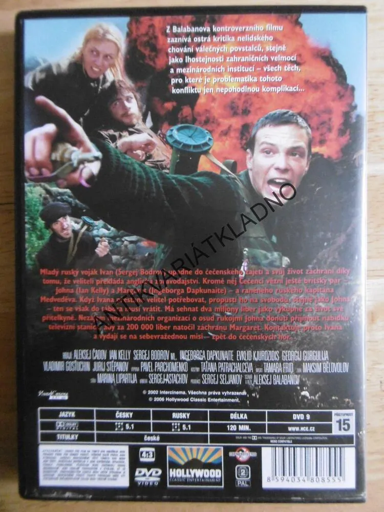 VÁLKA, DVD FILM 