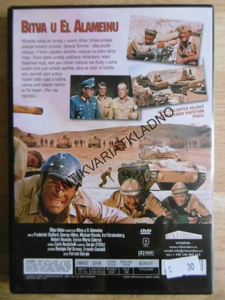 BITVA U EL ALAMEINU, DVD FILM 