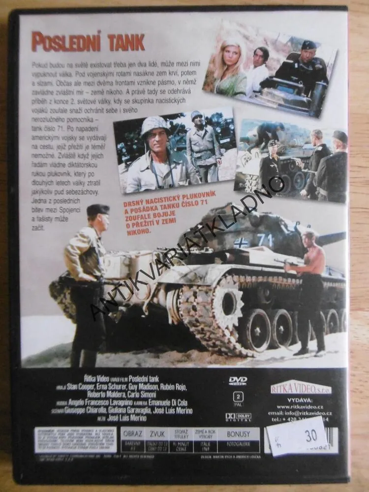 POSLEDNÍ TANK, DVD FILM 