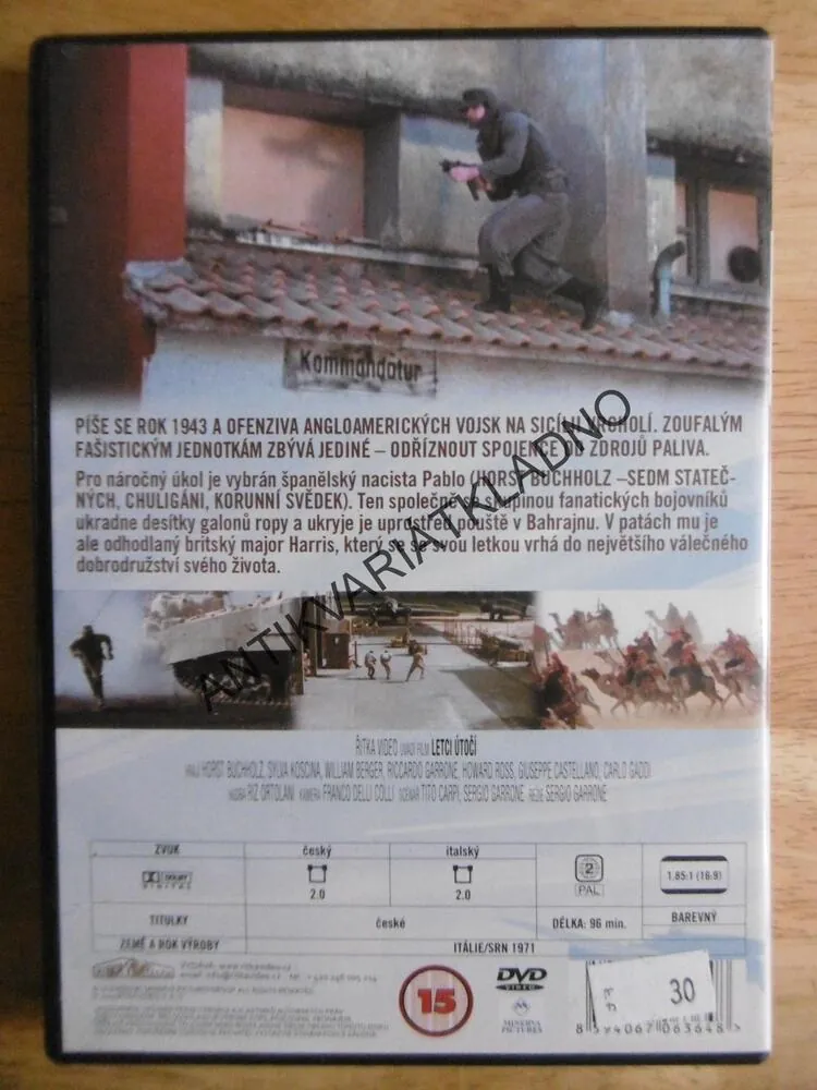 LETCI ÚTOČÍ, HORST BUCHOLZ, DVD FILM 