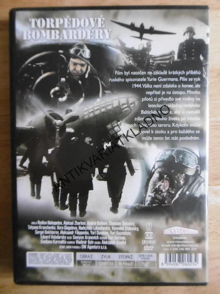 TORPÉDOVÉ BOMBARDÉRY, DVD FILM 