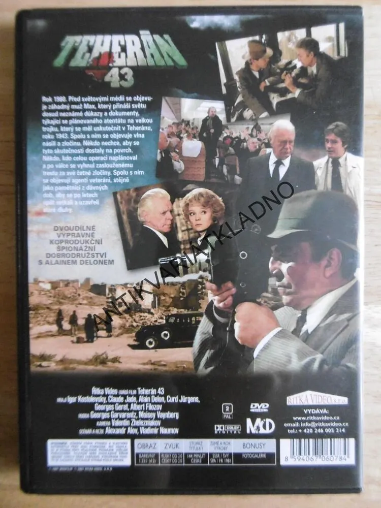 TEHERÁN 43, ALAIN DELON, DVD FILM 