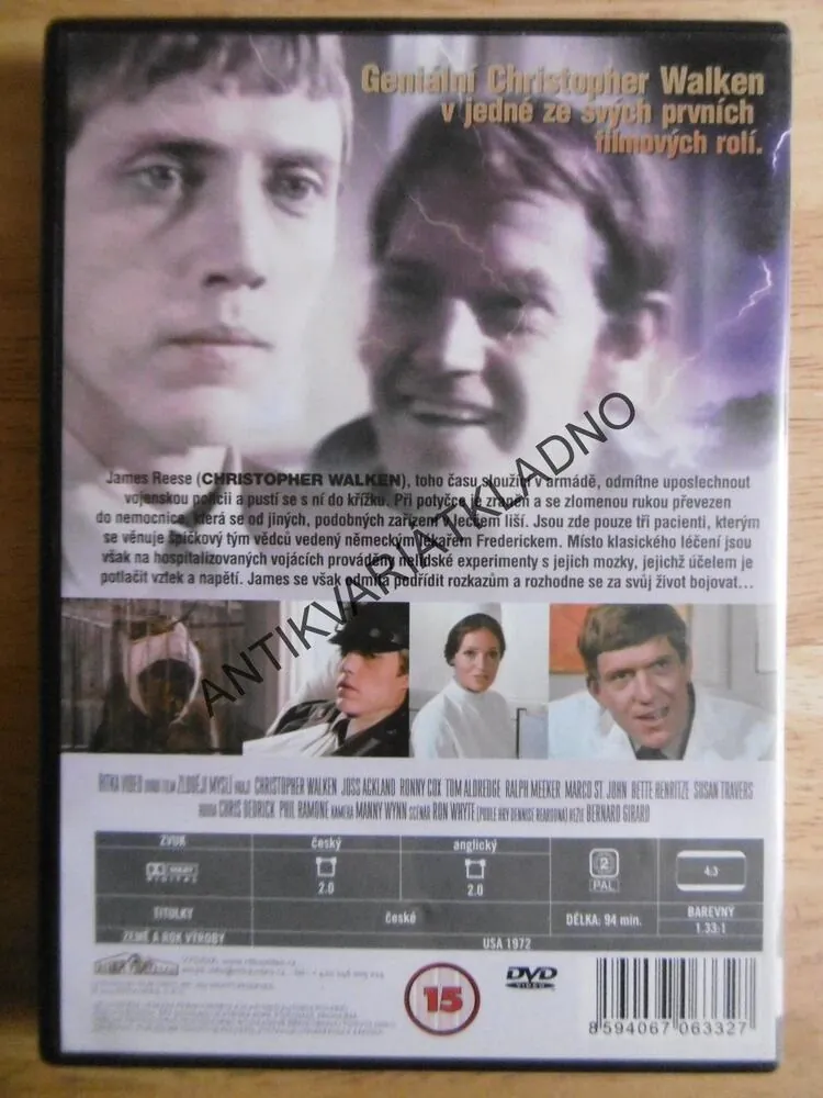 ZLODĚJI MYSLÍ, CHRISTOPHER WALKEN, DVD FILM