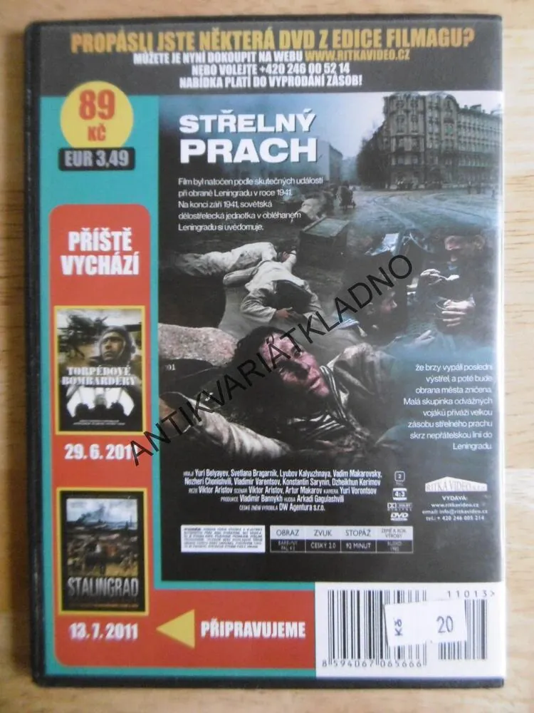 STŘELNÝ PRACH, LENINGRAD 1941, DVD FILM