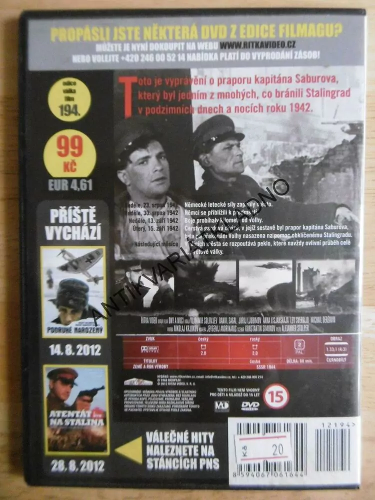 DNY A NOCI, BITVA O STALINGRAD VRCHOLÍ!, DVD FILM