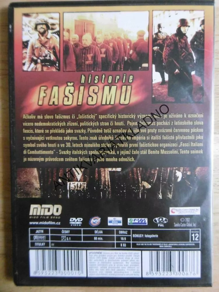 HISTORIE FAŠISMU, ZROD ZLA V ITÁLII, 1., DVD FILM DOKUMENT