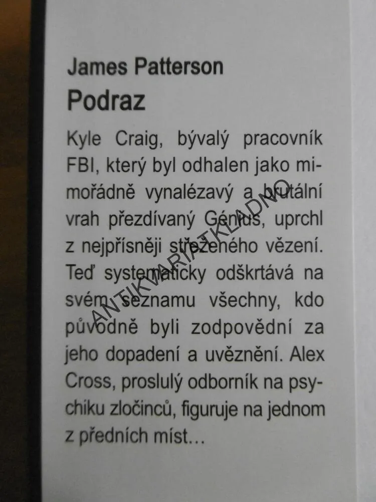 PODRAZ, JAMES PATTERSON, **an