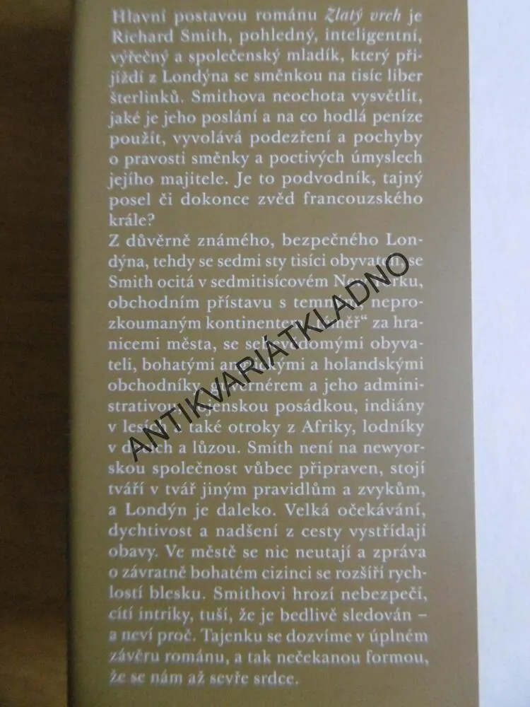 ZLATÝ VRCH, FRANCIS SPUFFORD, **an