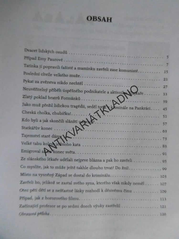PODIVUHODNÉ PŘÍBĚHY Z DOB NEDÁVNO MINULÝCH, JIŘÍ ČERVENKA, **an