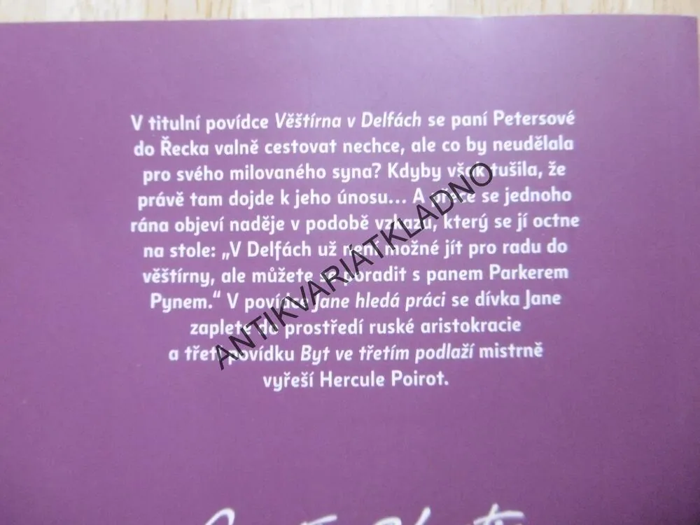 VĚŠTÍRNA V DELFÁCH, THE ORACLE AT DELPHI, THE DOUBLE CLUE, AGATHA CHRISTIE, DVOJJAZYČNÉ