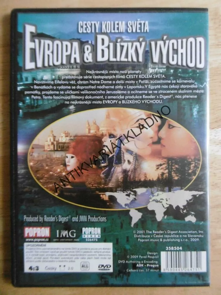 CESTY KOLEM NÁS, EVROPA A BLÍZKÝ VÝCHOD, DVD FILM