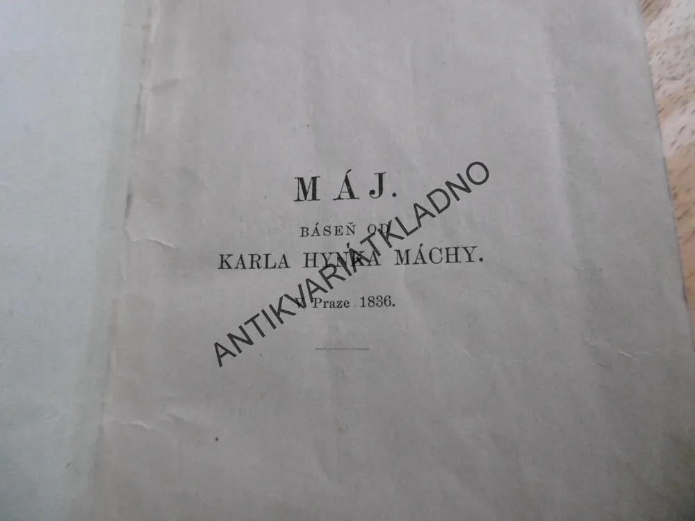 MÁJ, KAREL HYNEK MÁCHA, 1836